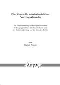 Cover: Die Kontrolle missbr&auml;uchlicher Vertragsklauseln - Logos Berlin