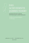 Cover: Aufkl&auml;rung und Hofkultur in Dresden - Wallstein