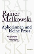 Cover: Aphorismen und kleine Prosa - Wallstein