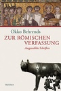 Cover: Zur römischen Verfassung - Wallstein