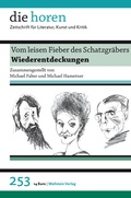 Cover: Vom leisen Fieber des Schatzgr&auml;bers - Wallstein