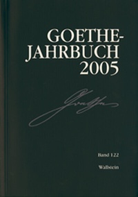 Abbildung von: Goethe-Jahrbuch 122, 2005 - Wallstein