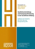 Cover: Qualit&auml;tsentwicklung und Kompetenzf&ouml;rderung in der beruflichen Bildung - BoD - Books on Demand