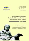 Cover: Betriebswirtschaftliche Hochschullehrer als Gestalter unternehmerischer Werte? - Logos Berlin