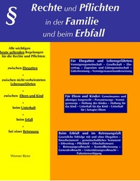 Abbildung von: Rechte und Pflichten in der Familie und beim Erbfall - BoD - Books on Demand