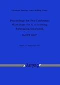 Cover: Proceedings der Pre-Conference Workshops der 5. e-Learning Fachtagung Informatik DeLFI 2007 - Logos Berlin