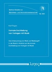 Abbildung von: Formale Erschließung von Vorlagen mit Musik - Logos Berlin