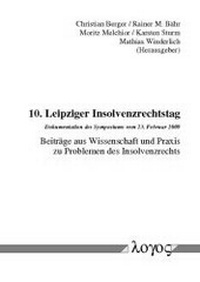 Abbildung von: 10. Leipziger Insolvenzrechtstag - Logos Berlin