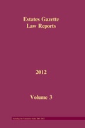 Cover: EGLR 2012 V3 - Estates Gazette