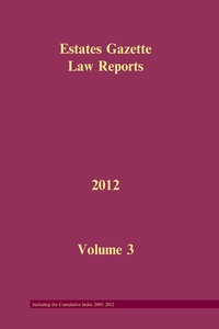 Enlarge image Cover: EGLR 2012 V3 - Estates Gazette