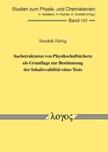Cover: Sachstrukturen von Physikschulb&uuml;chern als Grundlage zur Bestimmung der Inhaltsvalidit&auml;t eines Tests - Logos Berlin