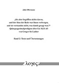 Cover: "Sie aber begriffen nichts davon, und der Sinn der Rede war ihnen verborgen, und sie verstanden nicht, was damit gesagt war." - Logos Berlin