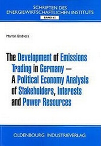 Enlarge image Cover: The Development of Emission Trading in Germany - Vulkan-Verlag