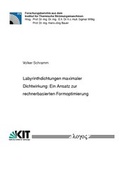 Cover: Labyrinthdichtungen maximaler Dichtwirkung: Ein Ansatz zur rechnerbasierten Formoptimierung - Logos Berlin