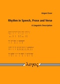 Cover: Rhythm in Speech, Prose and Verse - Logos Berlin