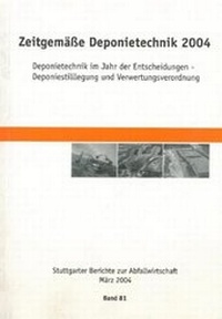 Abbildung von: Zeitgemäße Deponietechnik 2004 - Vulkan-Verlag GmbH