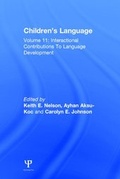 Cover: Children's Language - Psychology Press