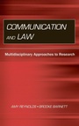 Cover: Communication and Law - Routledge