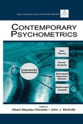 Cover: Contemporary Psychometrics - Psychology Press Ltd