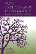 Cover: From Orthography to Pedagogy - Psychology Press Ltd