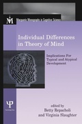 Cover: Individual Differences in Theory of Mind - Psychology Press Ltd