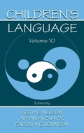 Cover: Children's Language - Psychology Press
