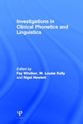 Cover: Investigations in Clinical Phonetics and Linguistics - Psychology Press