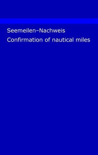 Abbildung von: Seemeilen-Nachweis - BoD - Books on Demand