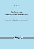 Cover: Daseinsvorsorge und europ&auml;isches Beihilfenrecht - Logos Berlin