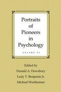 Cover: Portraits of Pioneers in Psychology - Psychology Press Ltd