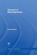 Cover: Theories of Meaningfulness - Psychology Press Ltd