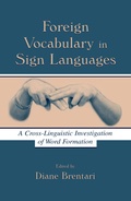 Cover: Foreign Vocabulary in Sign Languages - Psychology Press