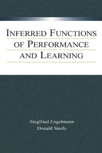 Enlarge image Cover: Inferred Functions of Performance and Learning - Psychology Press