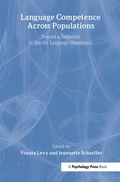 Cover: Language Competence Across Populations - Psychology Press