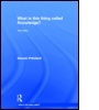 Cover: What is this thing called Knowledge? - Routledge