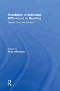 Cover: Handbook of Individual Differences in Reading - Routledge