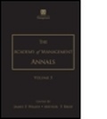 Cover: The Academy of Management Annals, Volume 5 - Routledge