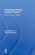 Cover: Evaluating Human Capital Projects - Routledge
