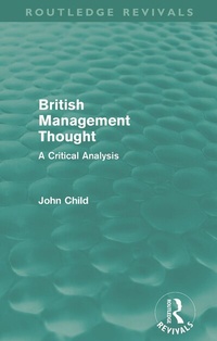 Enlarge image Cover: British Management Thought (Routledge Revivals) - Routledge