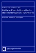 Cover: Politische Kultur in Deutschland - Herausforderungen und Perspektiven - Nomos