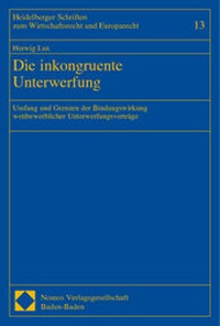 Abbildung von: Die inkongruente Unterwerfung - Nomos