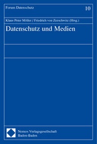 Abbildung von: Datenschutz und Medien - Nomos