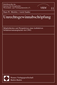Abbildung von: Unrechtsgewinnabschöpfung - Nomos