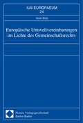 Bild: Europäische Umweltvereinbarungen im Lichte des Gemeinschaftsrechts - Nomos