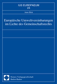 Bild: Europäische Umweltvereinbarungen im Lichte des Gemeinschaftsrechts - Nomos