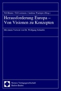 Cover: Herausforderung Europa - Von Visionen zu Konzepten - Nomos