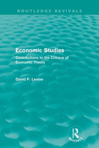 Enlarge image Cover: Economic Studies (Routledge Revivals) - Routledge