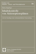 Cover: Inhaltskontrolle von Aktienoptionspl&auml;nen - Nomos