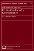 Cover: Recht - Gesellschaft - Kommunikation - Nomos