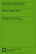 Cover: Muss Strafe sein? - Nomos